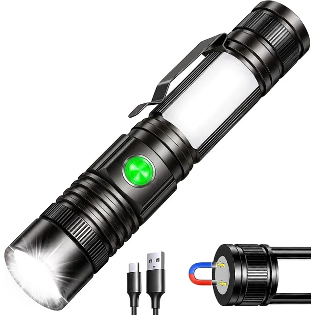REHKITTZ S2600 Torch with COB Work Light – Single torch